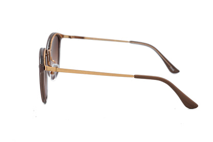 Boléro Soraya — Round Brown Gradient Sunglasses