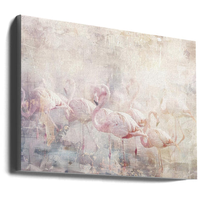 Décoration murale Flamant rose Animal Illustration Art Vintage Décoration murale 10