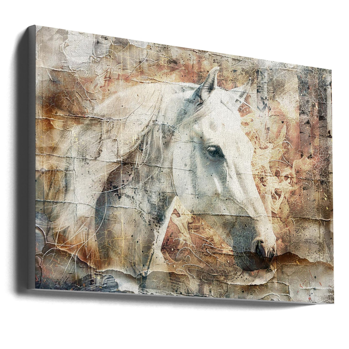 Art mural Cheval Animal Art vintage Illustration Murale 06