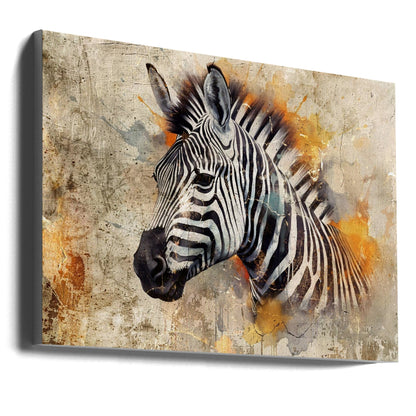 Décoration murale Zèbre Animal Vintage Illustration Décoration murale 06