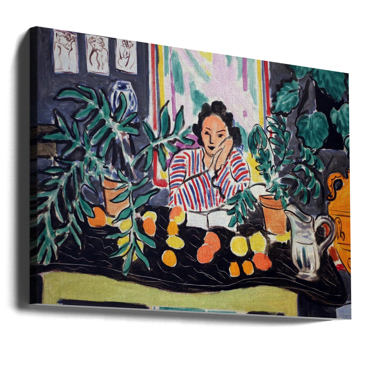 Décoration murale Interno Con Vaso Etrusco 1940