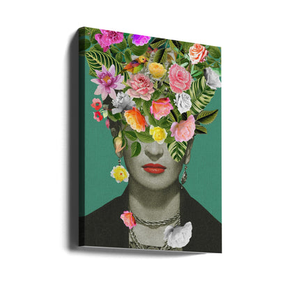 Art mural floral Frida