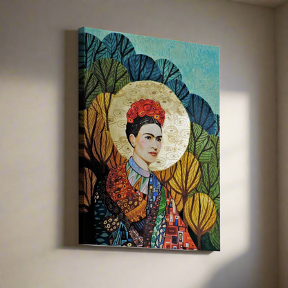 Art mural Frida aime Klimt