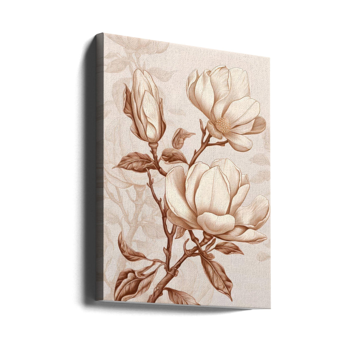 Décoration murale Fleurs beiges 1