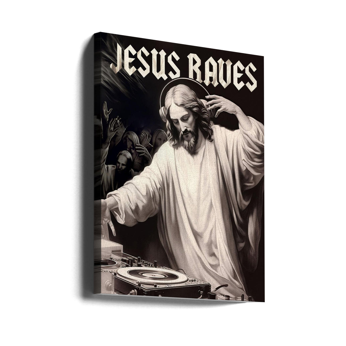 Art mural Jésus fait la fête