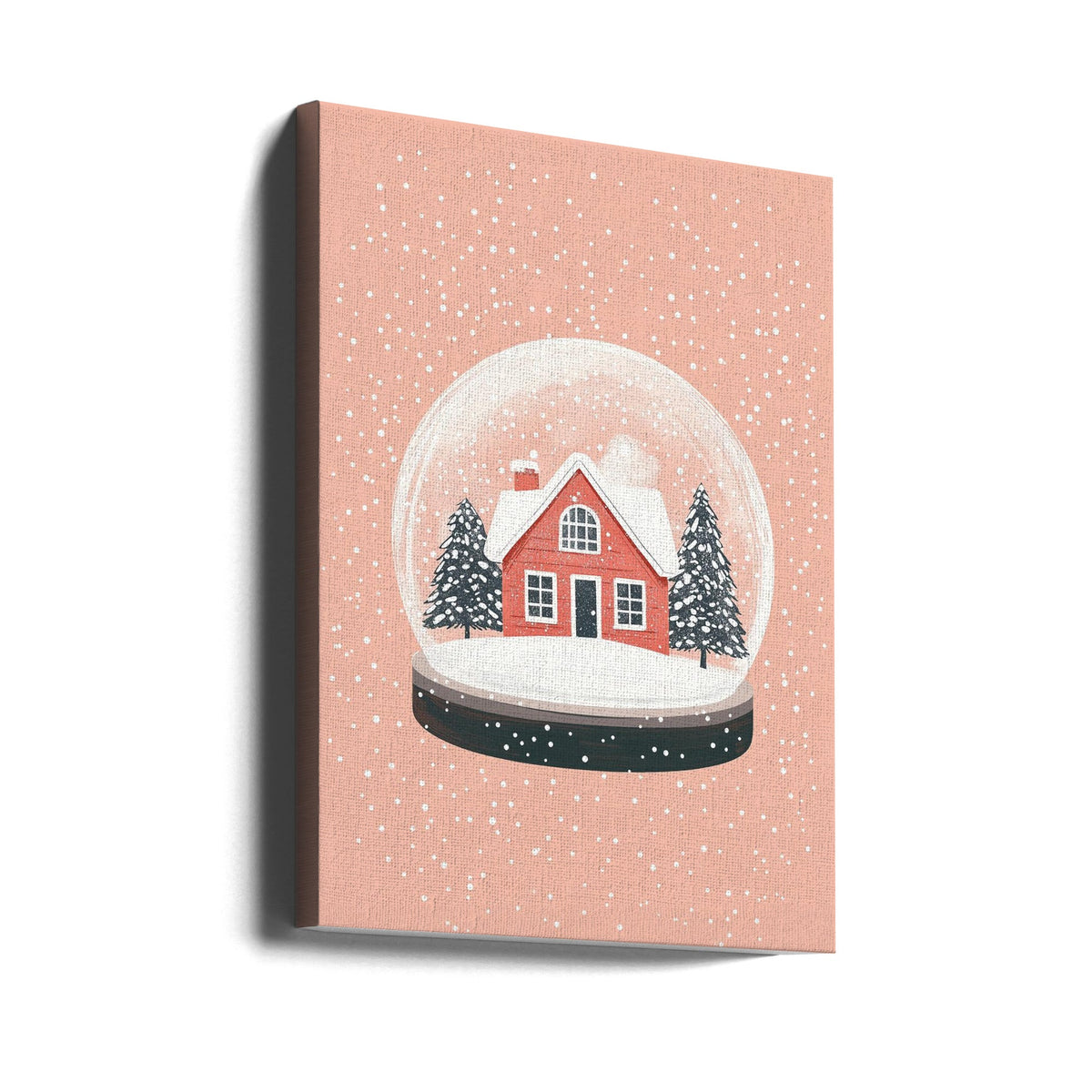 Décoration murale Ornement de Noël Illustration sur verre Impression sur toile