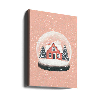 Décoration murale Ornement de Noël Illustration sur verre Impression sur toile