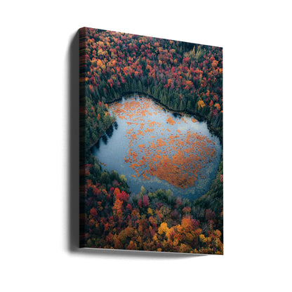 Décoration murale Automne au bord du lac