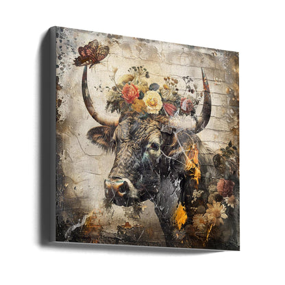 Art mural Fleurs Animaux Illustration vintage 09