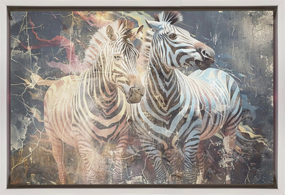 Décoration murale Zèbre Animal Art vintage Illustration Murale 03