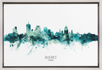 Art mural Silhouette de Québec Canada
