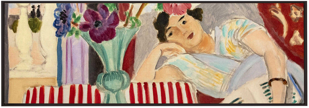 Décoration murale Femme et Anémones