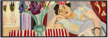 Décoration murale Femme et Anémones