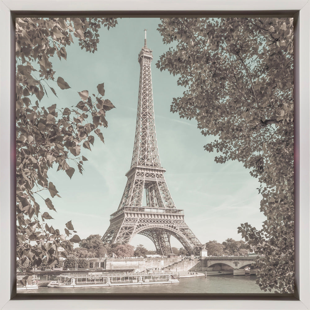 Décoration murale PARIS Tour Eiffel & Seine | style urbain vintage