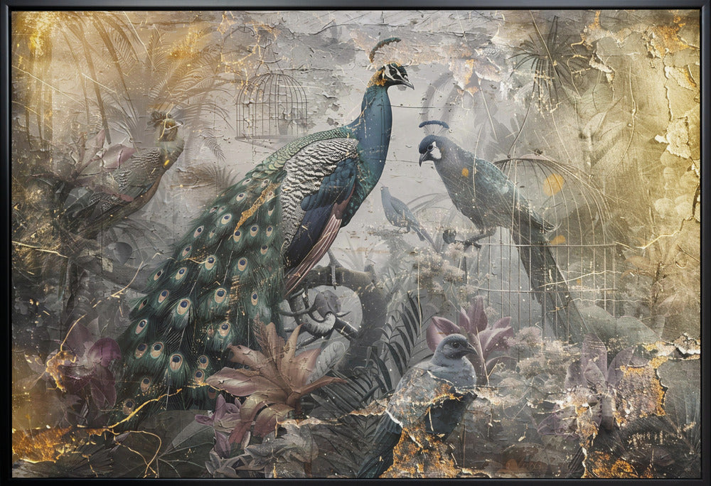 Décoration murale Oiseau Oiseaux Animal Illustration vintage Art mural 18
