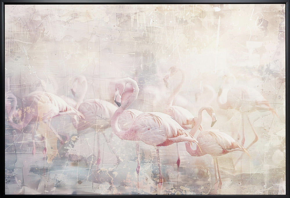 Décoration murale Flamant rose Animal Illustration Art Vintage Décoration murale 10