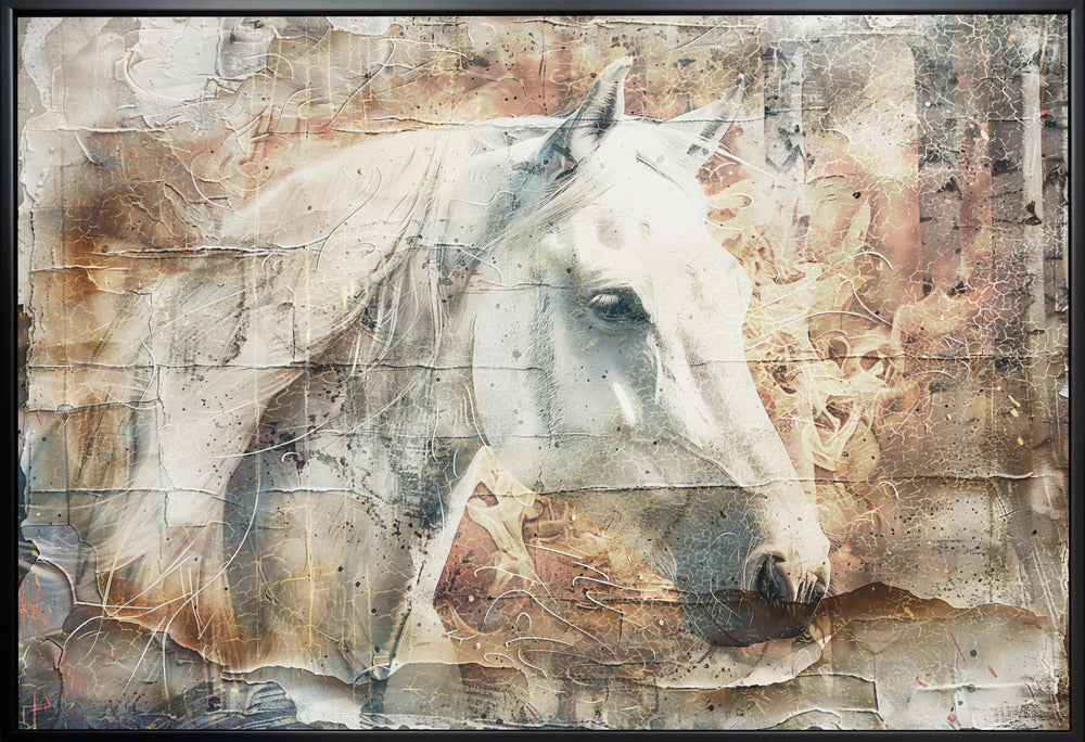 Art mural Cheval Animal Art vintage Illustration Murale 06