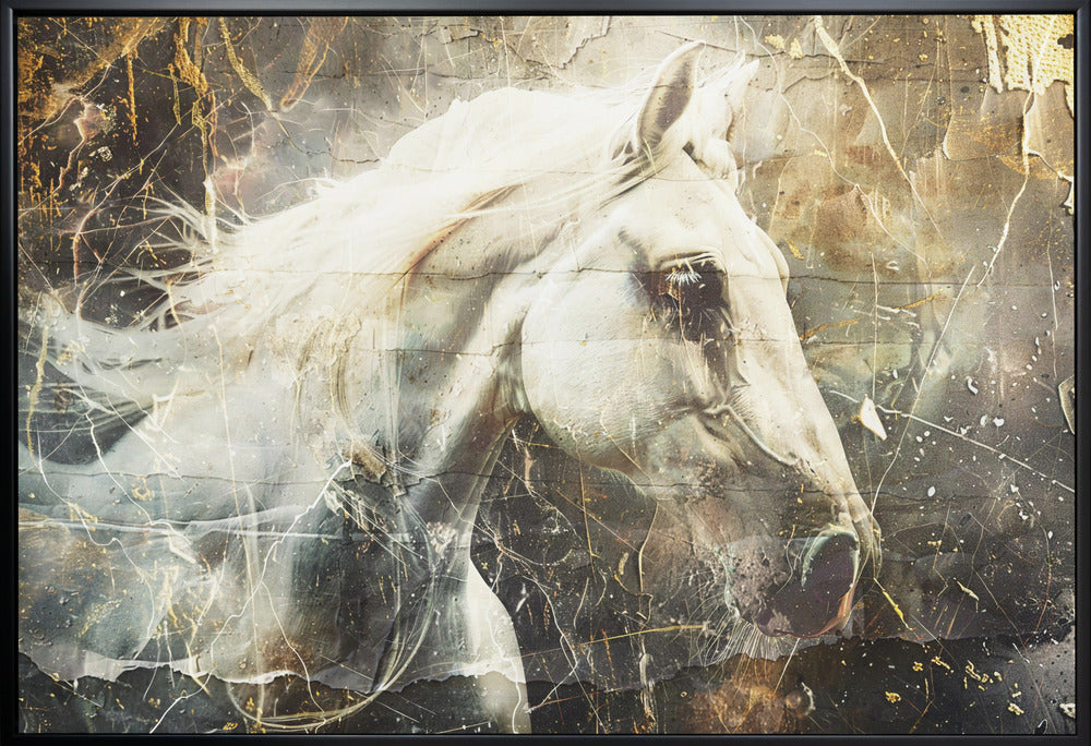 Art mural Cheval Animal Art vintage Illustration Murale 08