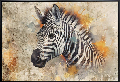 Décoration murale Zèbre Animal Vintage Illustration Décoration murale 06