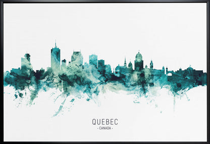 Art mural Silhouette de Québec Canada