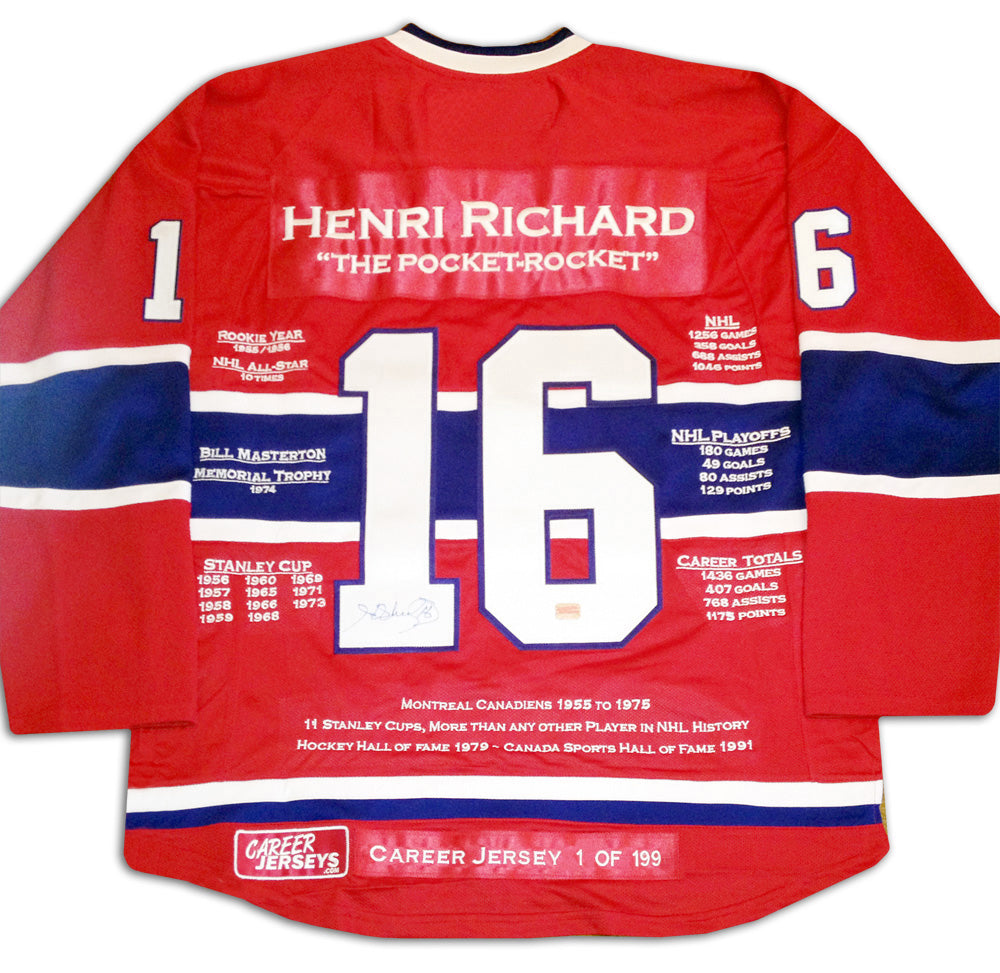 Henri Richard Career Jersey #1 of 199