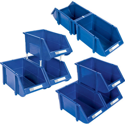 Stack & Hang Bin, 5-7/8" W x 4-11/16" H x 9-13/16" D, Red