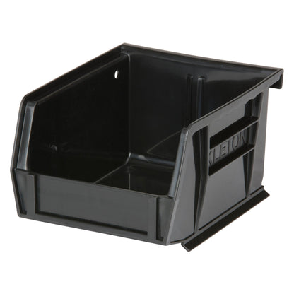 Bac de rangement empilable et suspendable, 4-1/8" La x 3" H x 5-3/8" P, Noir