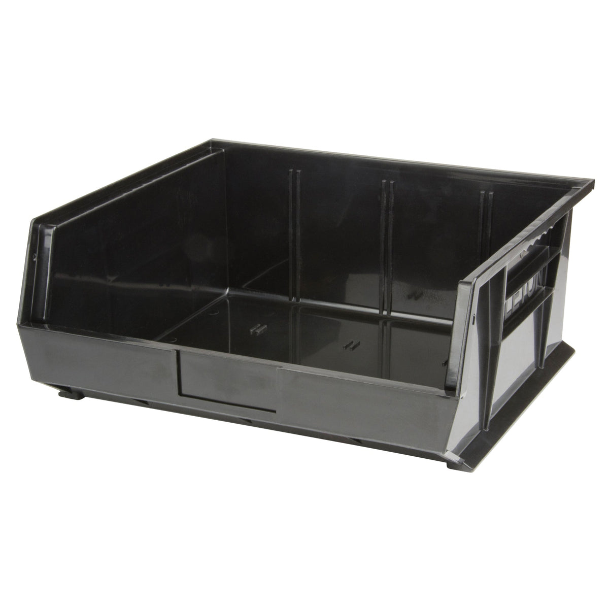 Bac empilable et suspendable, 41,9 cm (L) x 17,8 cm (H) x 37,5 cm (P), Noir