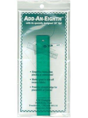 Ajouter un repère vertical 1/8" sur la lèvre, en vert