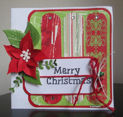 Marianne Design : Set de matrices et de tampons Collectables - Poinsettia d'Eline