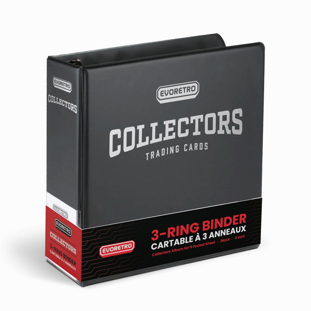 EVORETRO Classeur pour cartes à collectionner de 3 pouces | Album de collection noir