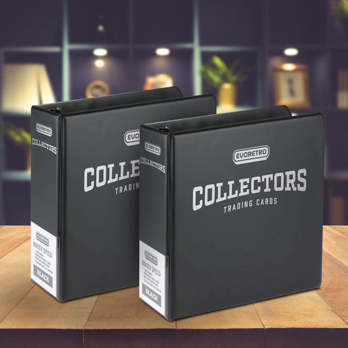 EVORETRO Classeur pour cartes à collectionner de 3 pouces | Album de collection noir