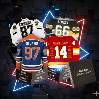 CAISSE DE COLLECTIONNEUR - SÉRIE 1 - PARTEZ À LA CHASSE DE RARES SOUVENIRS DE HOCKEY – LIMITÉE À 50 EXEMPLAIRES