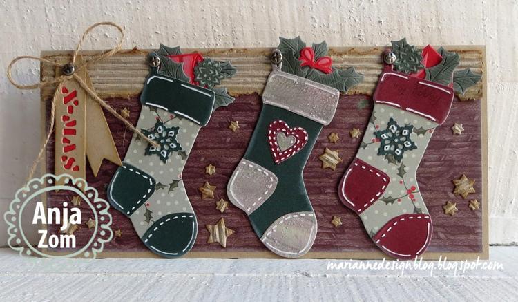 Marianne Design : Matrice Craftables - Chaussette de Noël