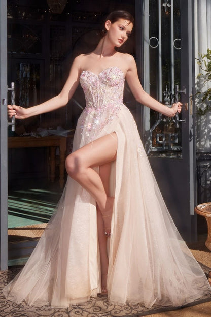 ROBE TRAPÈZE APPLIQUÉE JARDIN D'ÉTÉ