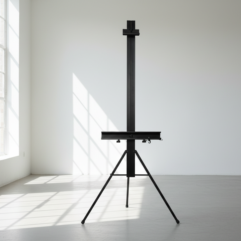 Angle-Adjustable Metal Tripod Easel for Canvases up to 50"