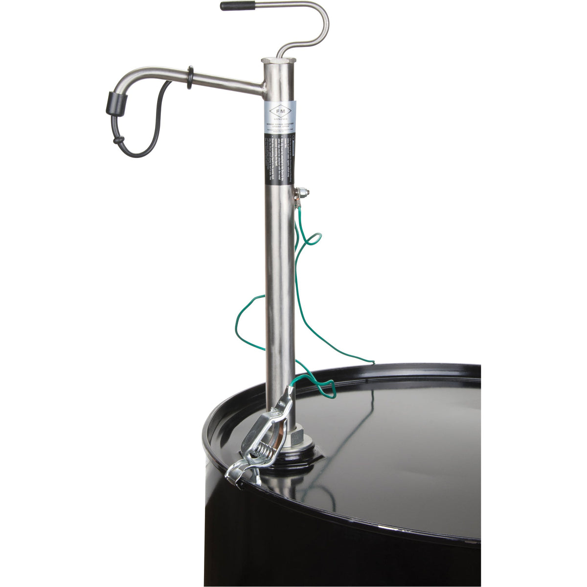 Pompe à tambour de type "Pull" homologuée FM, convient aux fûts de 57 à 208 litres, 207 ml/course