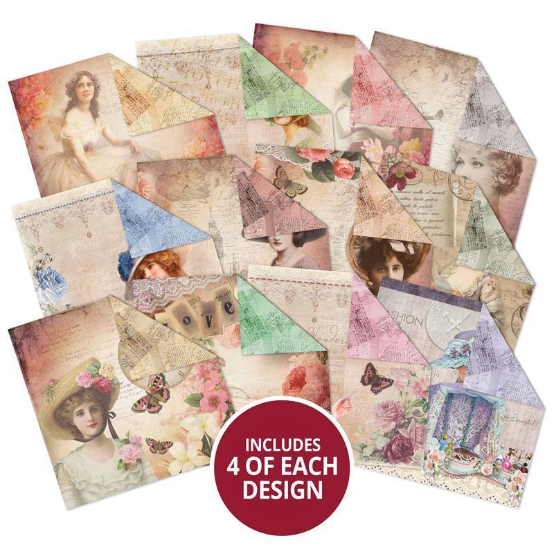 Blocs de papier Duo Design – Jolies dames & Lettres manuscrites