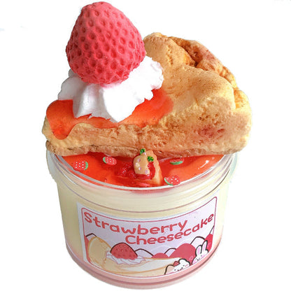 Gâteau au fromage et aux fraises