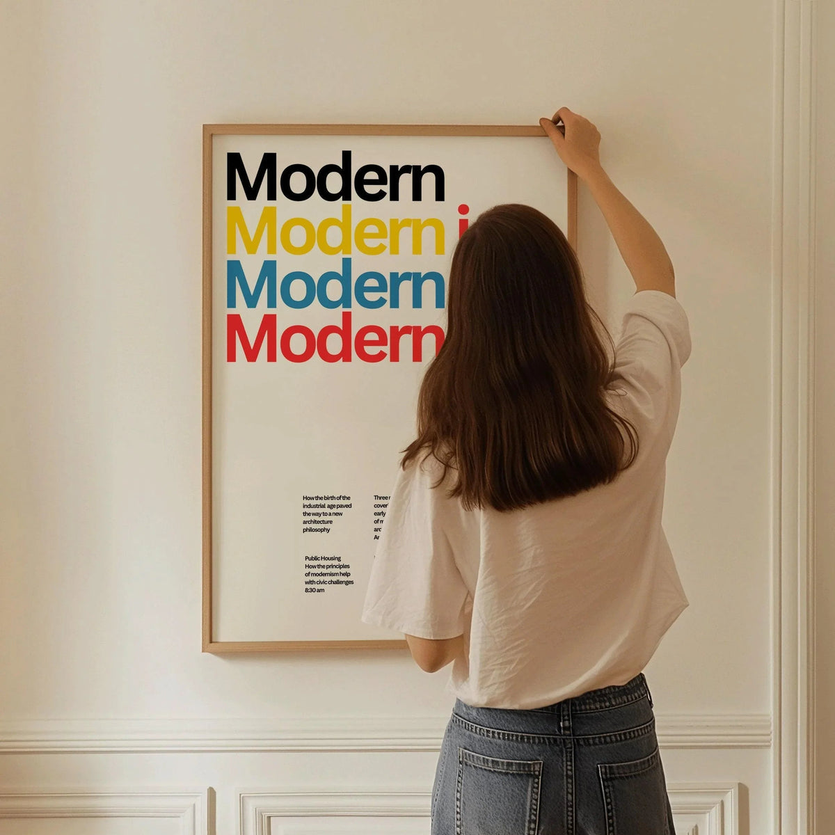 Impression d'art typographique moderniste : Affiche Giclée Dietmar Winkler