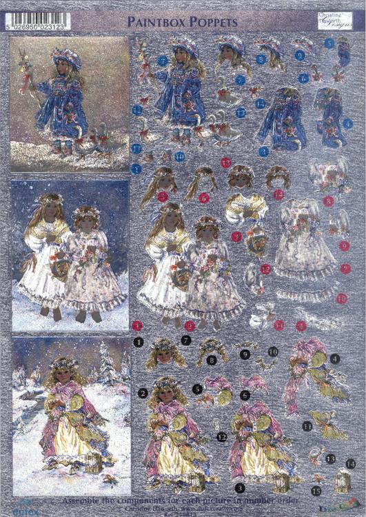Dufex Feuilles Prédécoupées Métallisées 3D Assorties-Enfants Hiver-16 FEUILLES