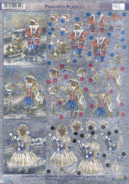 Dufex Feuilles Prédécoupées Métallisées 3D Assorties-Enfants Hiver-16 FEUILLES