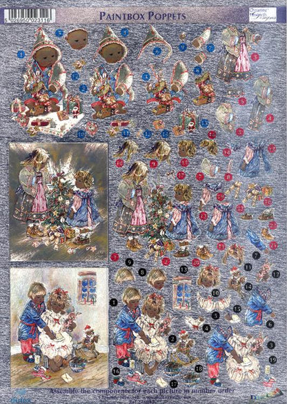 Dufex Feuilles Prédécoupées Métallisées 3D Assorties-Enfants Hiver-16 FEUILLES