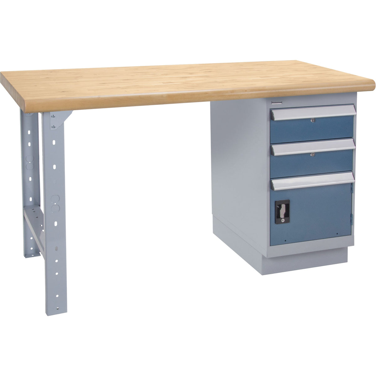 Heavy-Duty Workbench, Door w/ Drawer Combination, 1500 lbs. Cap., 60" W x 30" D, 34" H
