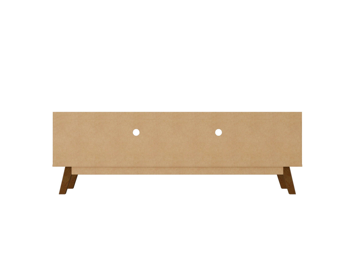 Malmo Modern 70.8" TV Stand with 2 Drawers - White/Brown