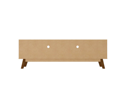 Malmo Modern 70.8" TV Stand with 2 Drawers - White/Brown