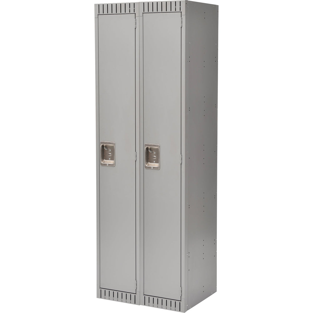 Casiers, batterie de 2, 61 cm x 46 cm x 183 cm, Acier, Gris, Rivet (Monté)