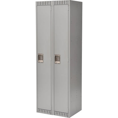 Casiers, batterie de 2, 61 cm x 46 cm x 183 cm, Acier, Gris, Rivet (Monté)