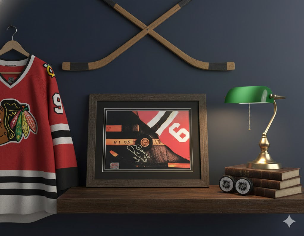 Bobby Hull Signed Chicago Blackhawks & Winnipeg Jets Photo