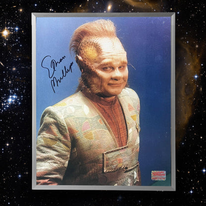 PHOTO AUTOGRAPHIÉE D'ETHAN PHILLIPS - STAR TREK VOYAGER - NEELIX 8X10